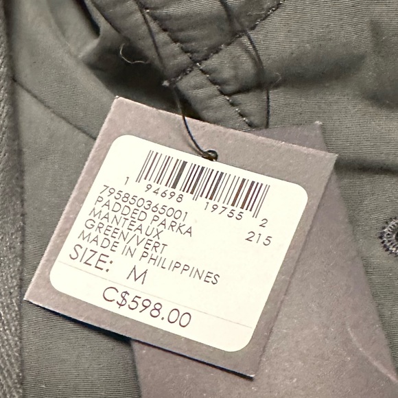 Club Monaco men’s Padded Parka - Picture 12 of 12